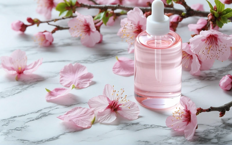 Quench Botanics cherry blossom sheet mask and foam cleanser K-beauty routine