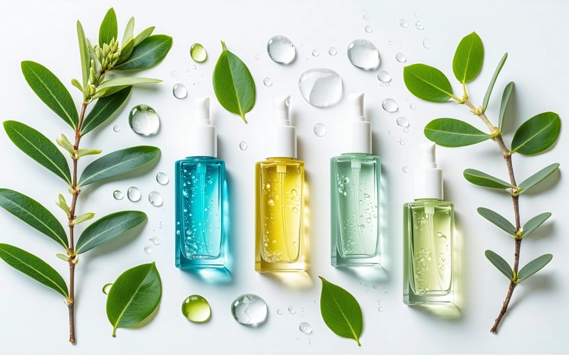 K-beauty glass skin layering routine steps with Birch Water toner and Snail Mucin serum