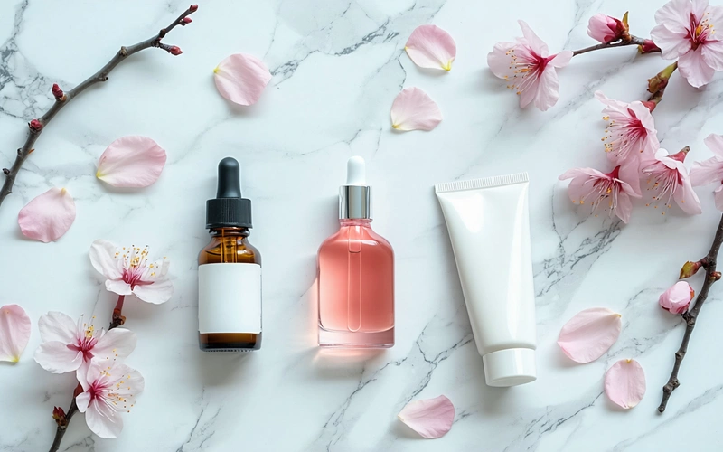 படிப்படியான Cherry Blossom sheet mask K-beauty routine தமிழ் பெண்கள்