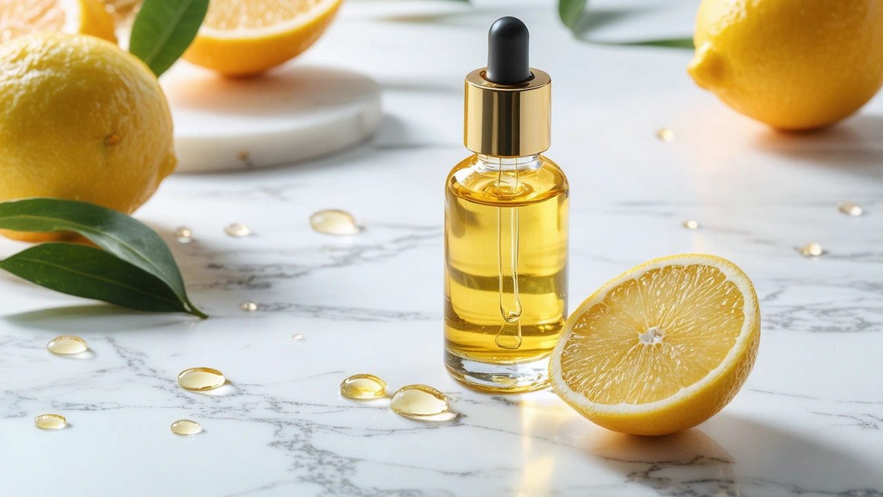 Yuzu Vitamin C serum for tan removal on Indian skin in summer